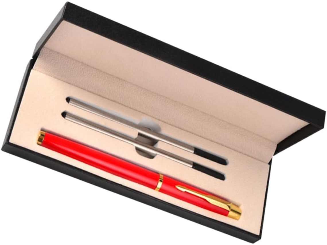 Conjunto De Canetas Elegantes Jojofuny Em Metal Com Tinta Preta E