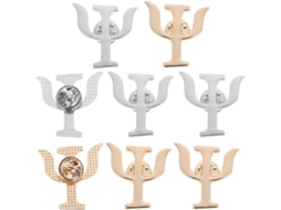 Conjunto De 8 Broches Vintage Em Liga Metálica Com Temas De Psicologia, Alfinetes De Lapela Para Homens E Mulheres.
