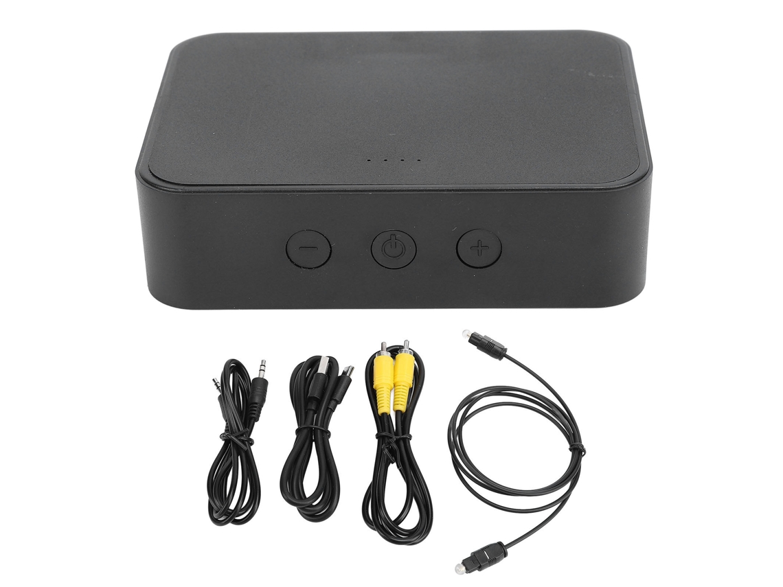 Transmissor Bluetooth Com Fibra Óptica, Coaxial, Aux E Cartão De Memória Para Tv, Carro E Home Theater