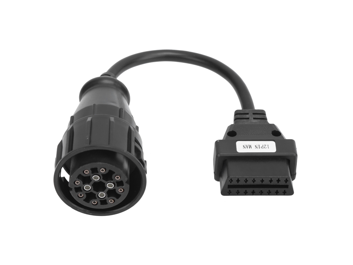 Cabo Extensor De Diagnóstico Obd2 De 12 Pinos Para 16 Pinos Para Delphi Aquaforge
