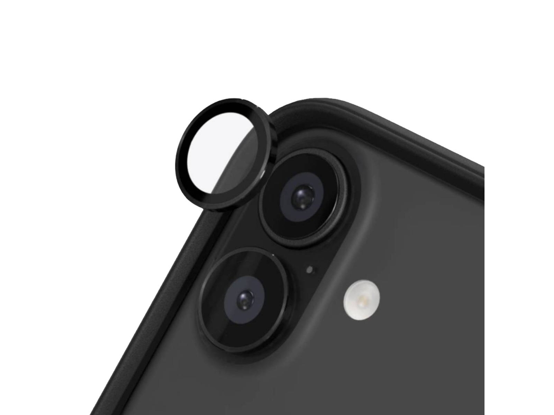 Rhinoshield Proteção Para Lentes Fotográficas Para Iphone 16 / 16 Plus Resistente 9h Preto