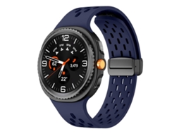 Bracelete Aço Inoxidável para Samsung Galaxy Watch 8 / 8 Classic com Três Contas Ouro Rosa XIAOMOYU