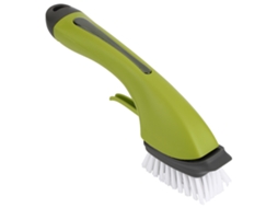 Escova de Limpeza com Dispenser de Sabão para Panelas e Pratos com Alça Longa Verde | S/MARCA