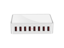 Carregador Inteligente Multiport Usb Placa Exibição Digital Prateleira Parede Para Huawei Branco*