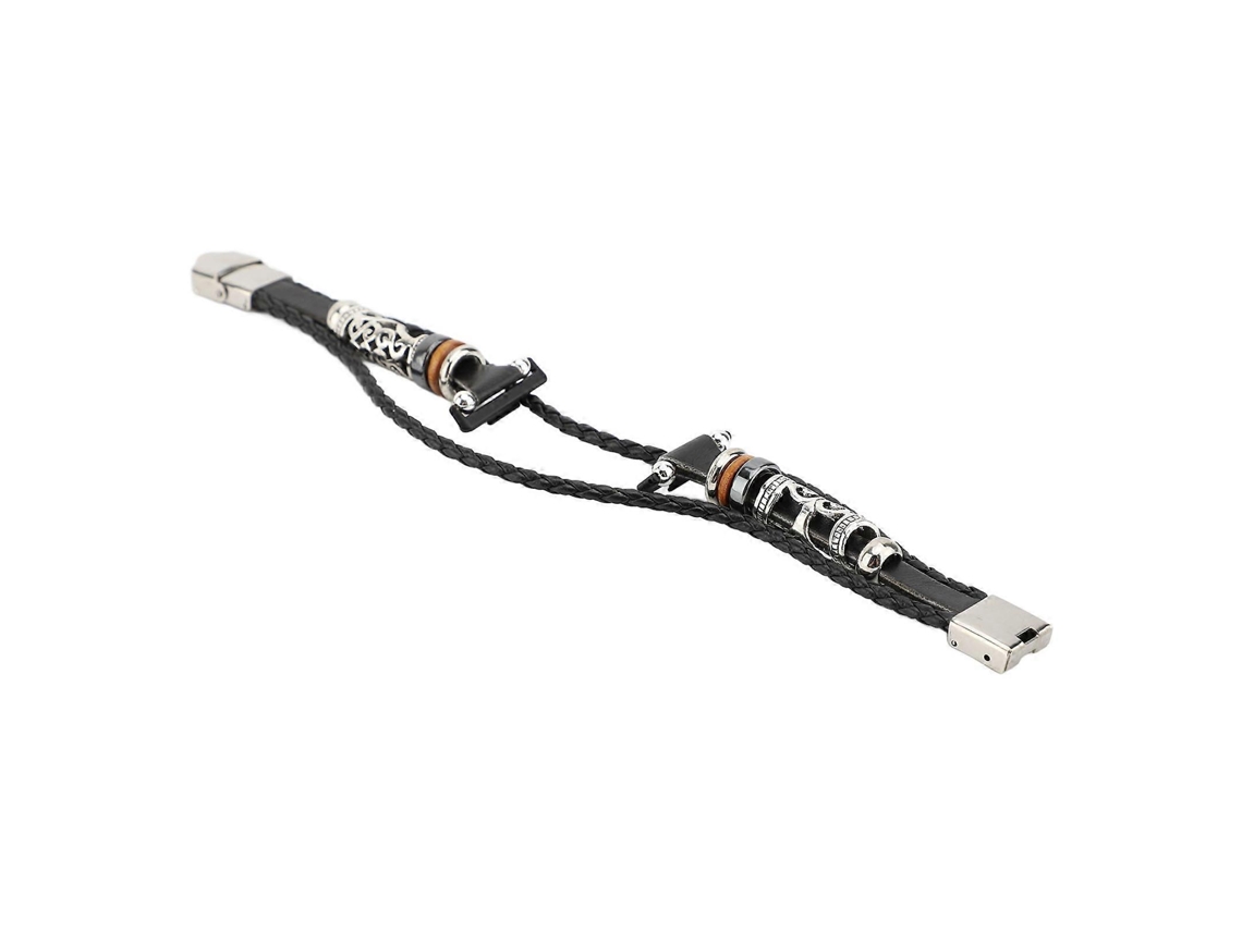Pulseira De Substituição Étnica Dtcy Para Relógio Inteligente Fit 3, Pulseira Retrô Vintage Com Contas, Preta Olysi Shop