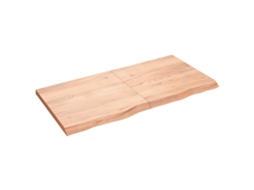 Bathroom Countertop, Bathroom Countertops Vidaxl Marrom Madeira De Carvalho (120 X 60 X 4 Cm)