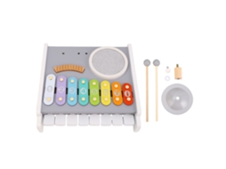 Mali brinquedo de Percussão Musical de Madeira com Baqueta Educativo para Bebês e Crianças Toddler