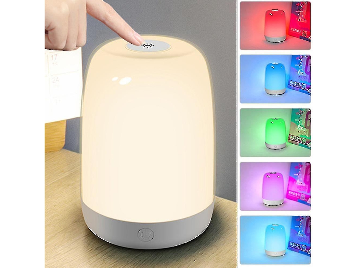 Despertador Com Função Nascer Do Sol, 5 Sons Naturais, Luz Noturna Led Slowmoose