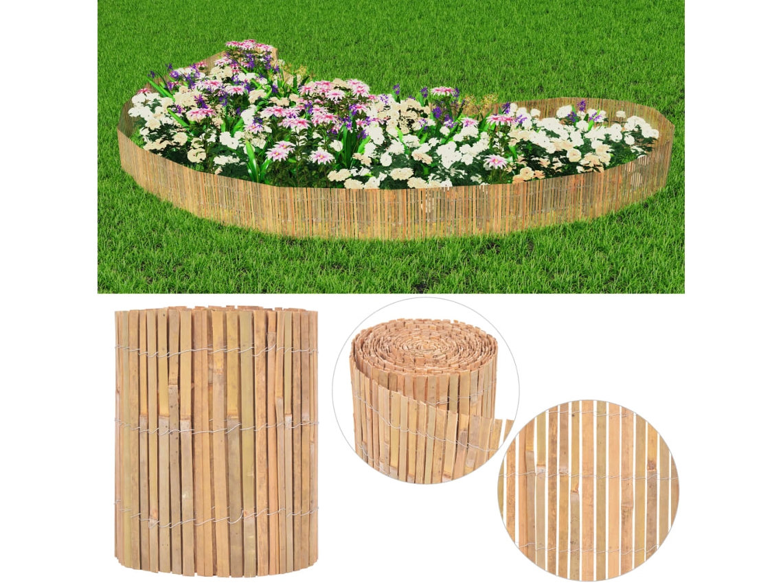Vidaxl Cerca De Bambu 1000x30 Cm