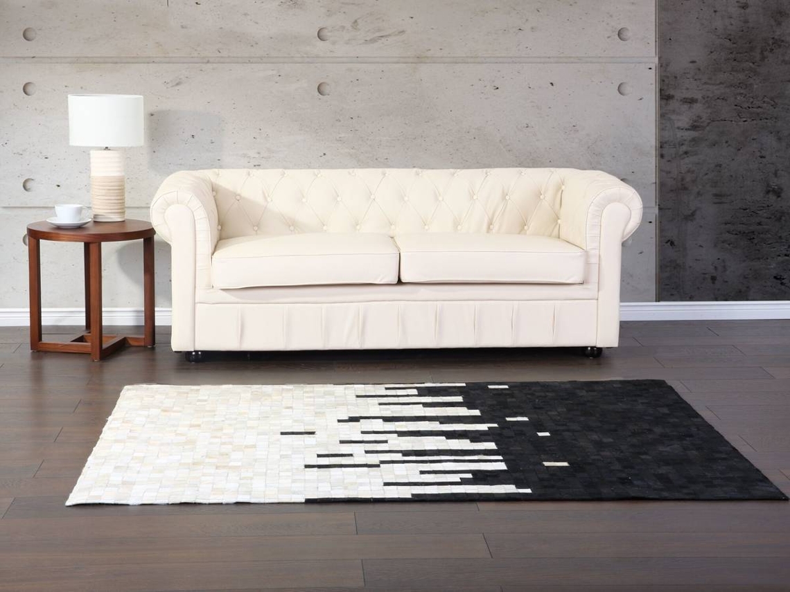 Tapete Bolu (Branco - Pele Genuína - 160x230x0.6 cm)