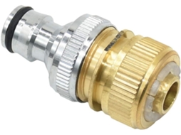 Adaptador de Conexão mangueira jardim latão nipel 5/8" engate rápido 1/2" cobre | S/MARCA