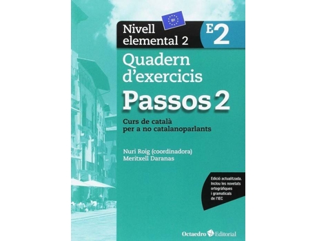Livro Quadern Passos 2 Nivell Elemental 2 de Vários Autores