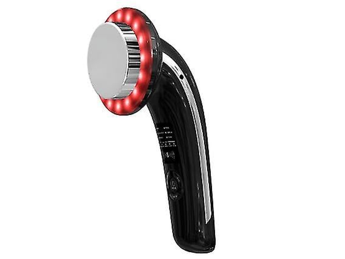 Máquina de Cavitação Máquina de Aperto Ultra-Sônico Da Pele Vibrador Ems Vermelho Azul Led Massageador Portátilpreto AUJEZON