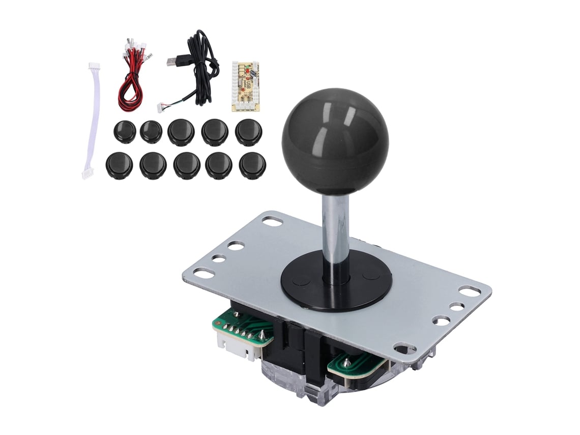 Kit de joystick arcade zero delay, placa codificadora, 10 botões, DIY, para MAME, PC | S/MARCA