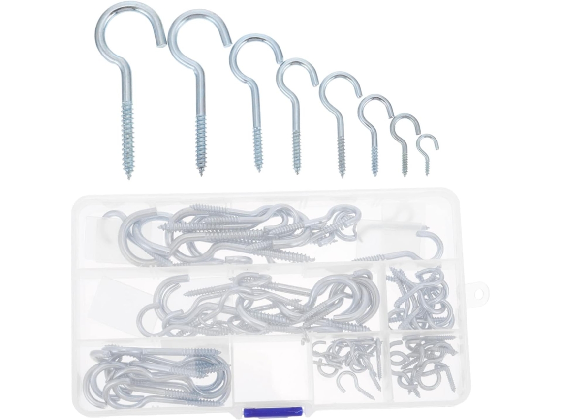 Kit com 80 Ganchos de Teto em Aço Carbono Galvanizado. GOKOCO