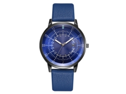 Relógio de pulso masculino de quartzo com pulseira de couro PU e calendário, estilo executivo.