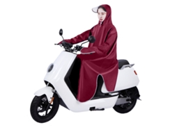 Casaco de Chuva para Bicicleta Elétrica Oxford Cloth Unissex Manga Ampliado Vinho 5xl