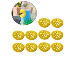 10pcs Armadilha De Abelha Em Forma De Flor Inseticida Pendente Amarela