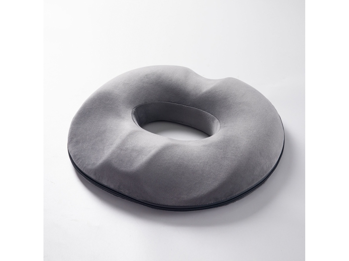 Almofada De Assento Ergonómica Em Espuma Viscoelástica, Cinzento-escuro Elysve