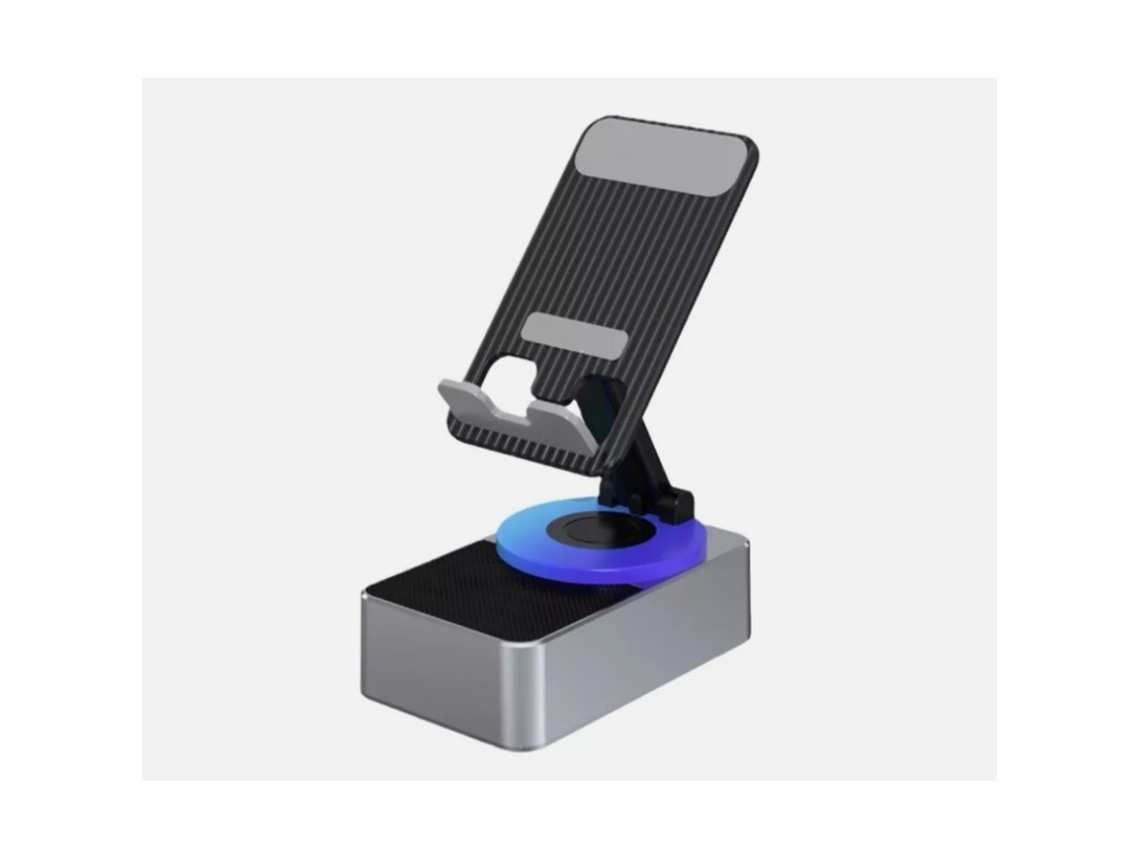 3-in-1 Phone Holder, External Battery With Audio Function And Bluetooth Speaker.