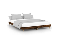 Bed Frame, Bed Frames Vidaxl Marrom Madeira Processada (200 X 200 Cm)