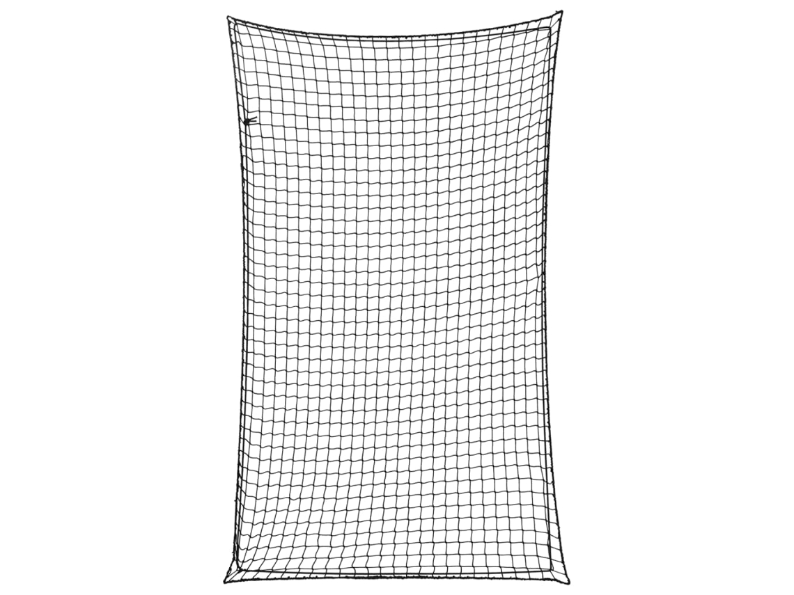 Vidaxl Rede Para Reboque Com Corda Elástica 2,5x1,5 M Pp Preto