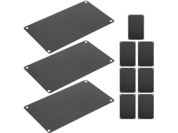 Conjunto De 10 Placas Alumínio Em Preto E Branco Para Projetos Faça Você Mesmo, Com Design Durável E Acabamento Moderno