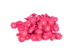 100 Cabezas De Flores Artificiales Margarita Daisy Gerbera Rojo Rosa Para Decoración De Bodas Y Fiestas