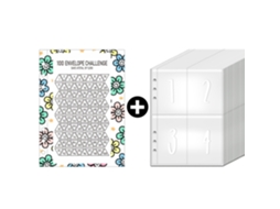 100-envelope Challenge Iridescent 100day Couple Savings Book Journal, Accessory Set 3