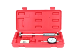 Medidor de furos com indicador de mostrador, escala de diâmetro interno de 35 a 50 mm, com precisão de 0,01 mm.