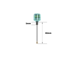 FlyfishRC Osprey 58 GHz 40 mm IPEX UFL LHCP Antena curta para drone de corrida FPV RC