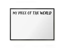 Magnetic Wall Board My Piece Of The World For The Office Espelharte (70x50 Cm)