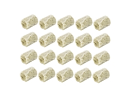 Inoomp Kit de 40 Plugs de Lã Hidropônica com Nutrientes, em Formato Cilíndrico, para Cultivo de Plantas em Varandas e CHABERLU