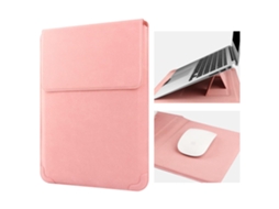 Bolsa Para Portátil Czhhmart Em Pu Com Suporte Integrado, Compatível Com Notebooks De 12 E 13,3 Polegadas Rosa