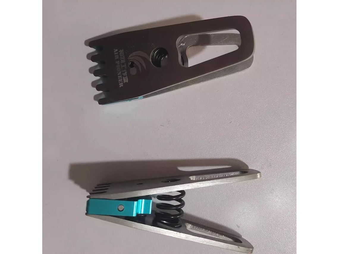 Conjunto de 2 Clips de Fixação para Raquetes de Badminton em Aço Inoxidável | S/MARCA