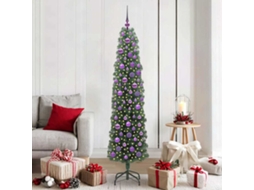 Vidaxl Árvore De Natal Artificial Verde 180 Cm Pvc E Aço E Plástico