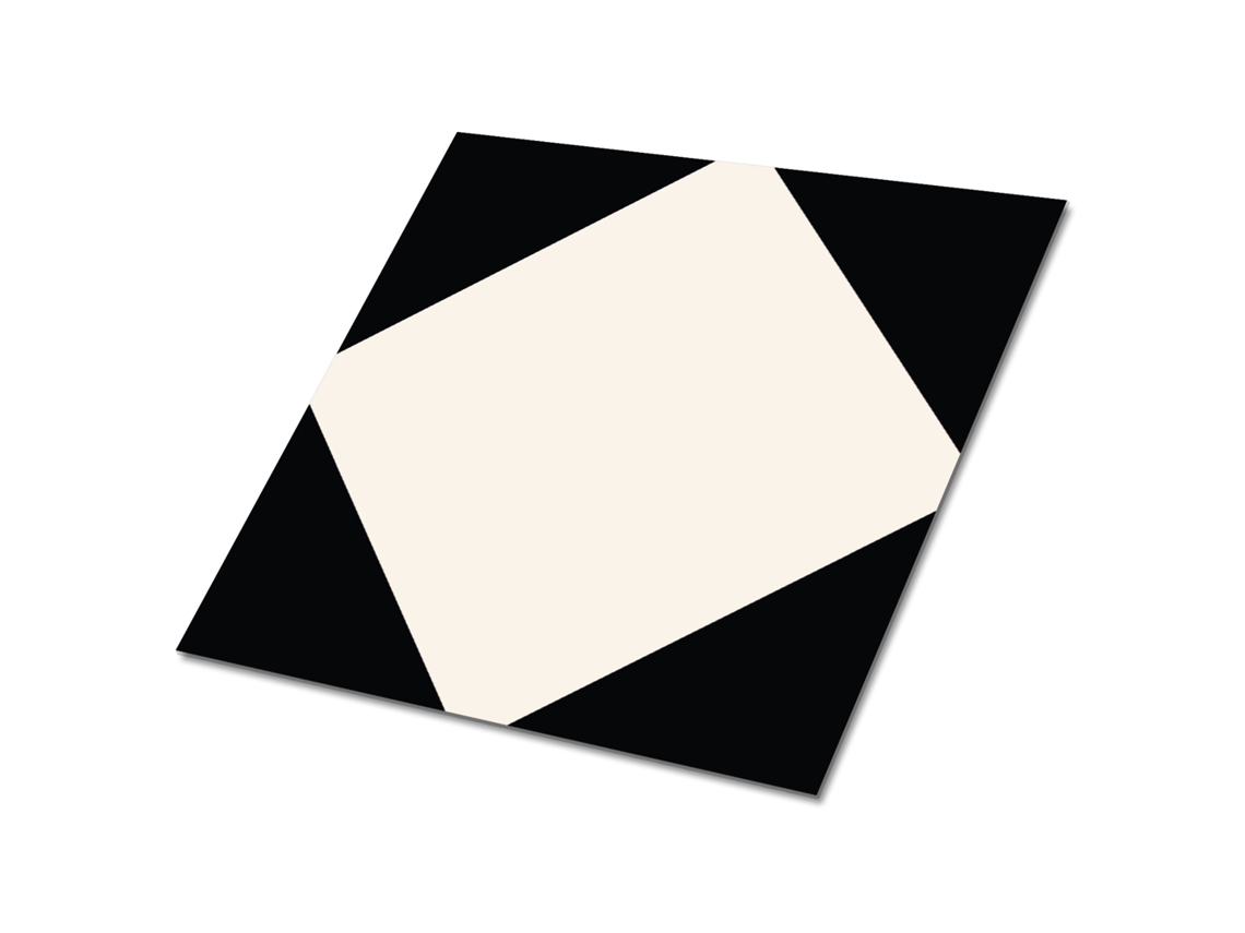 Revestimento de parede vinílico Espelharte (9 pcs 30x30 cm - Preto, Diamante)