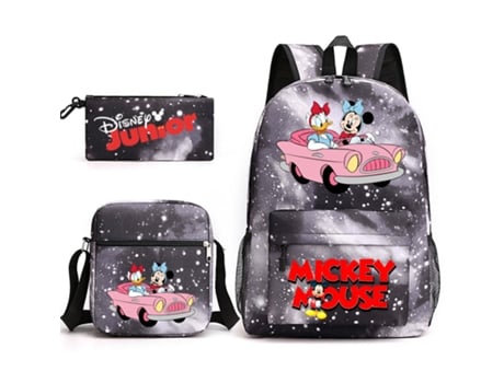 KOHREE Conjunto de Três Peças de Mochila de Estudante Do Mickey Mouse