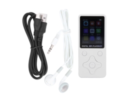 Aetheria reprodutor Mp3 Mp4 com Fones de Ouvido 64gb Tela Lcd 1.8 Polegadas Hifi Bluetooth Branco