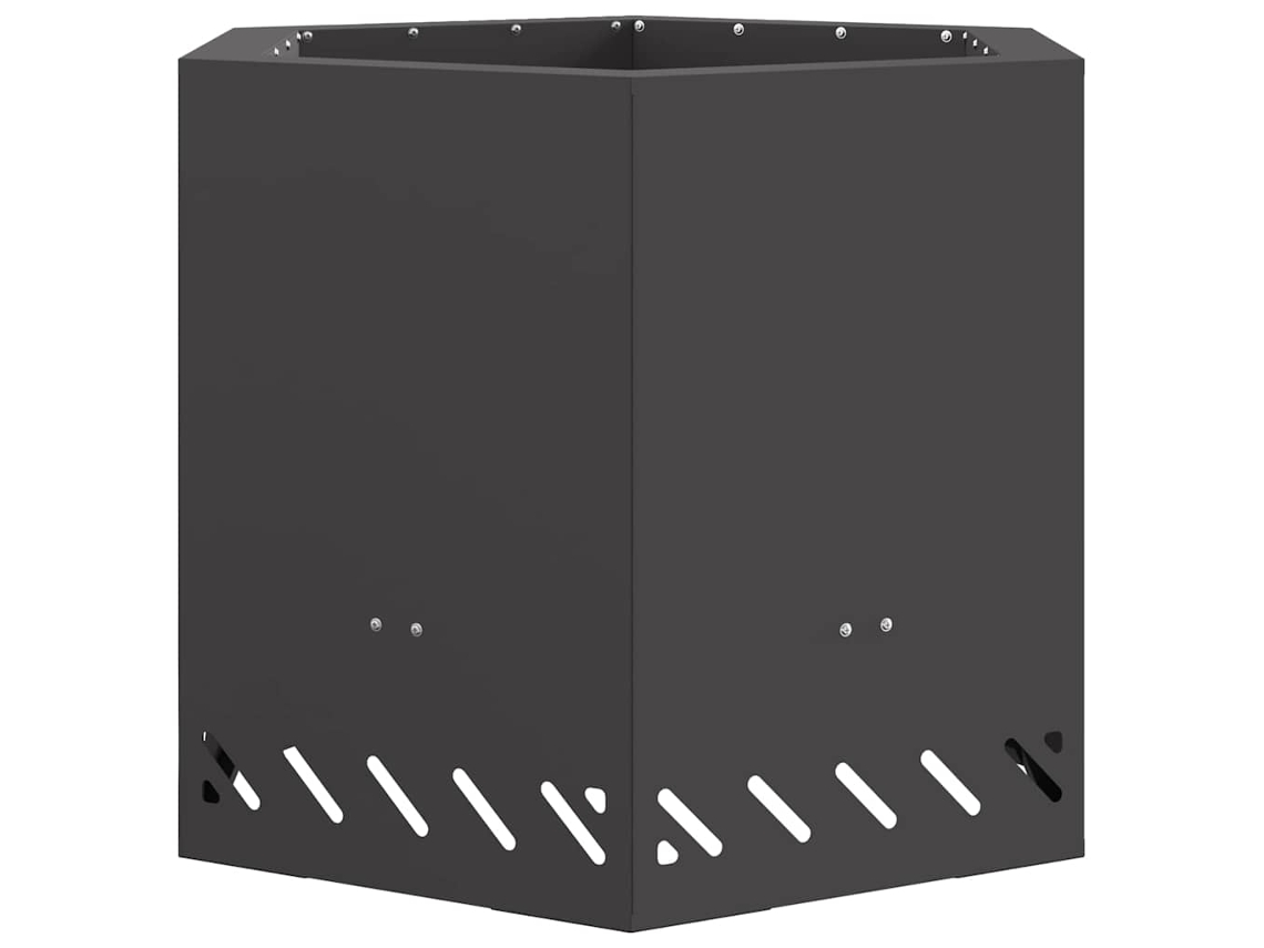 Maison Exclusive - Bowl De Fogo Sem Fumaça Preto 58 X 58 X 51 Cm Aço Corten