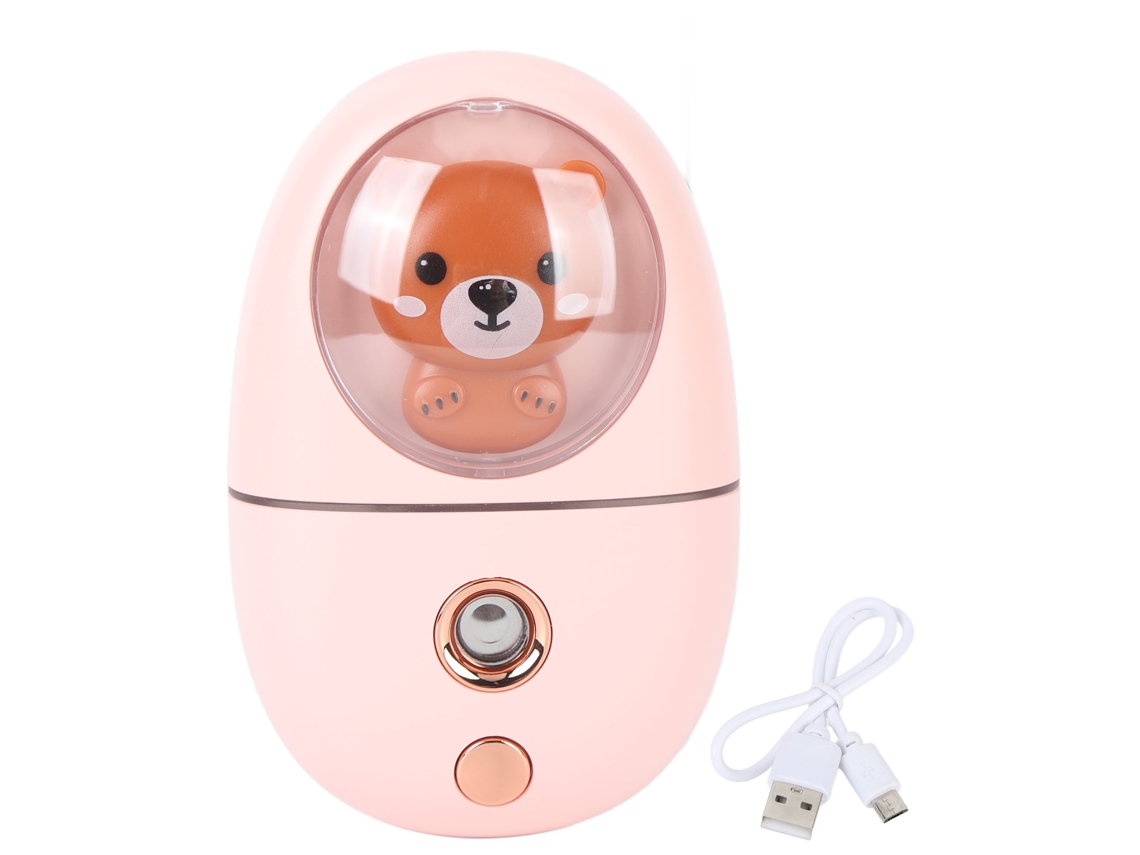 Pulverizador de névoa facial animal fofo USB recarregável, 35ml, rosa | S/MARCA