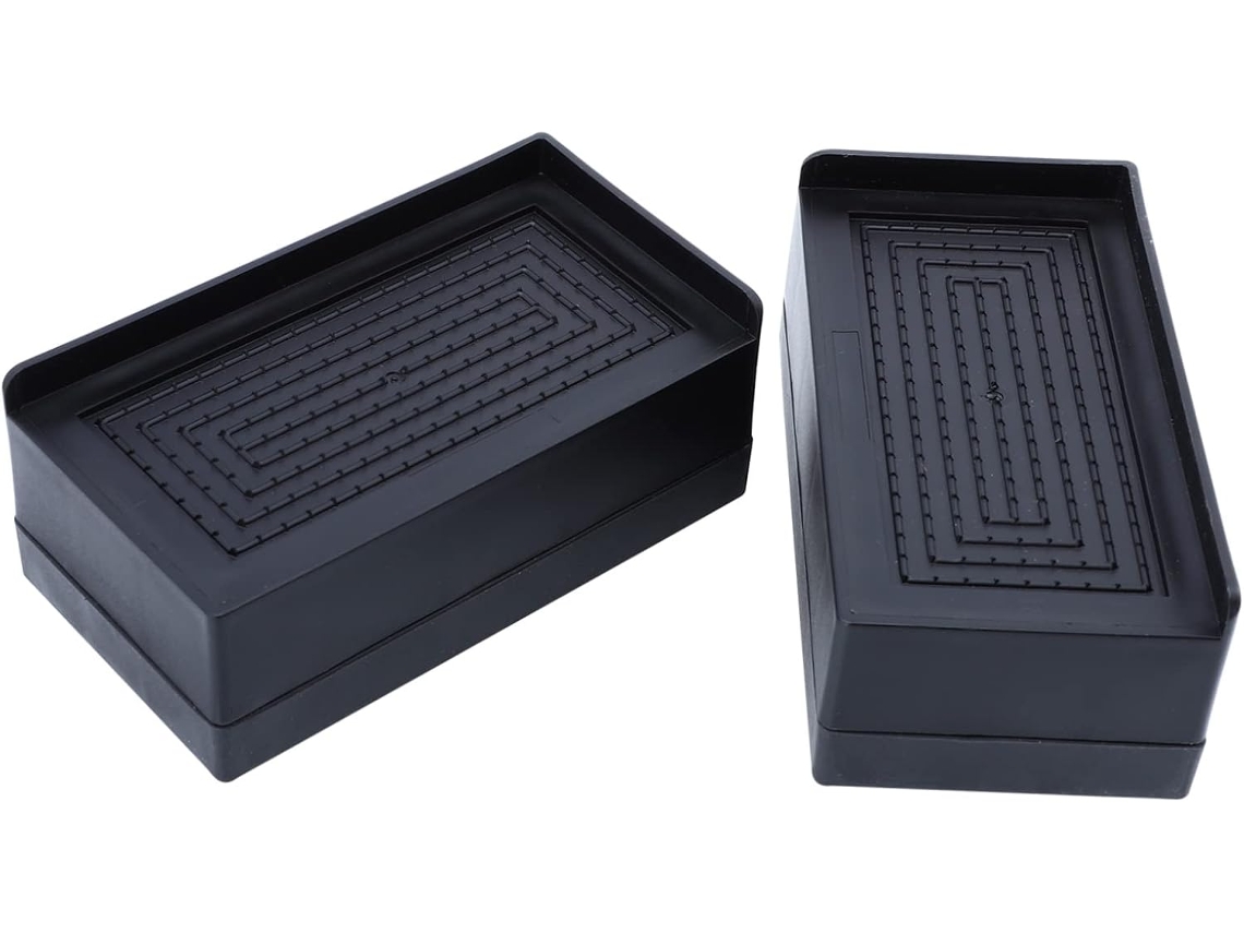 Tehaux 2 Peças De Pés Elevados, Antiderrapantes E À Prova De Choque Para Móveis, Incluindo Mesas E Eletrodomésticos