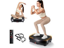 Nettlife Plataforma Vibratória Com Faixas De Resistência, 199 Níveis E 5 Programas, Ginástica Doméstica