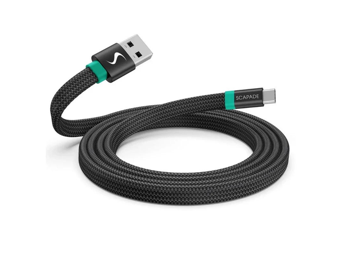 Cabo SCAPADE USB-C para USB-A Magnético (60W PD- 480 Mbps - 2M)