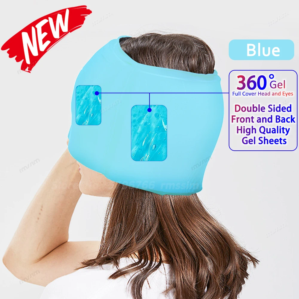 Chapéu de Gelo para Enxaqueca e Dor de Cabeça, Terapia Quente e Fria AQUAFORGE