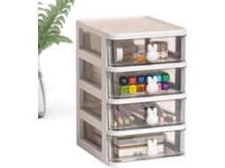 Mesa Com 4 Gavetas, Organizador Para Escritório, Gaveteiro Para Bancada, Ideal Para Home Office. Gokoco