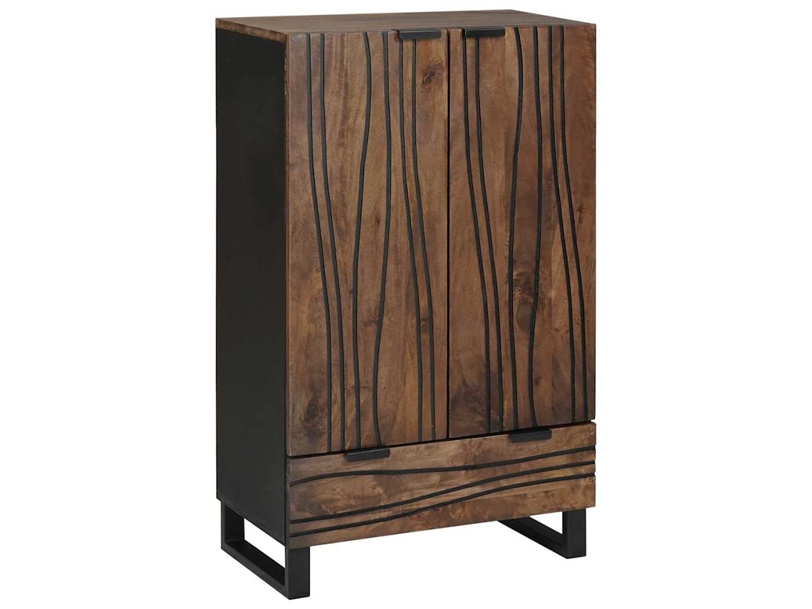 Vidaxl Highboard Castanho 60 X 33 X 100 Cm Madeira De Mangueira Maciça