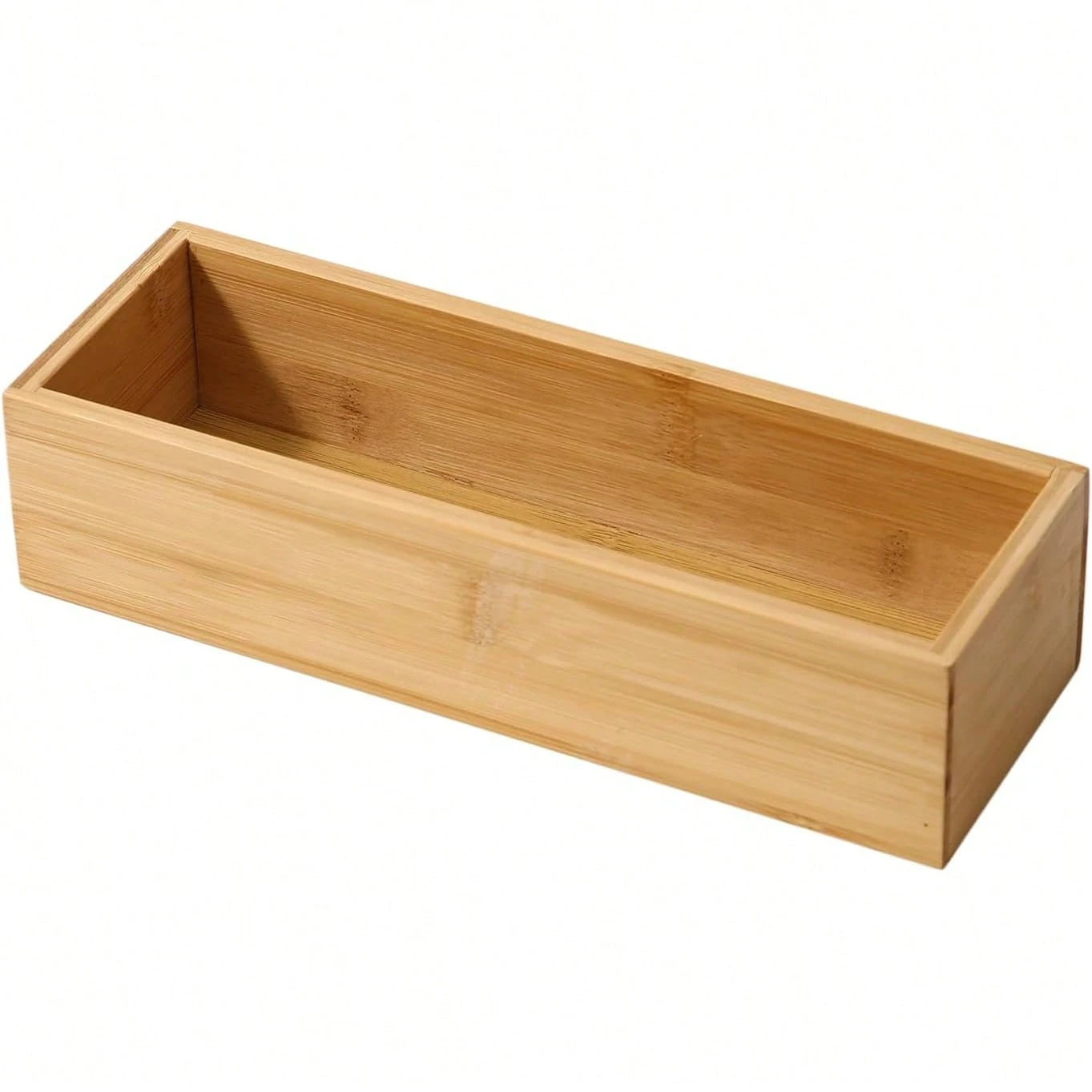 Bandeja Bambu 27x9x7cm Talheres Utensílios Gaveta Cozinha