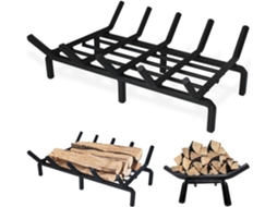 Grelha De Lareira 40cm 16 Polegadas, Ferro Reforçado, Para Casa E Camping