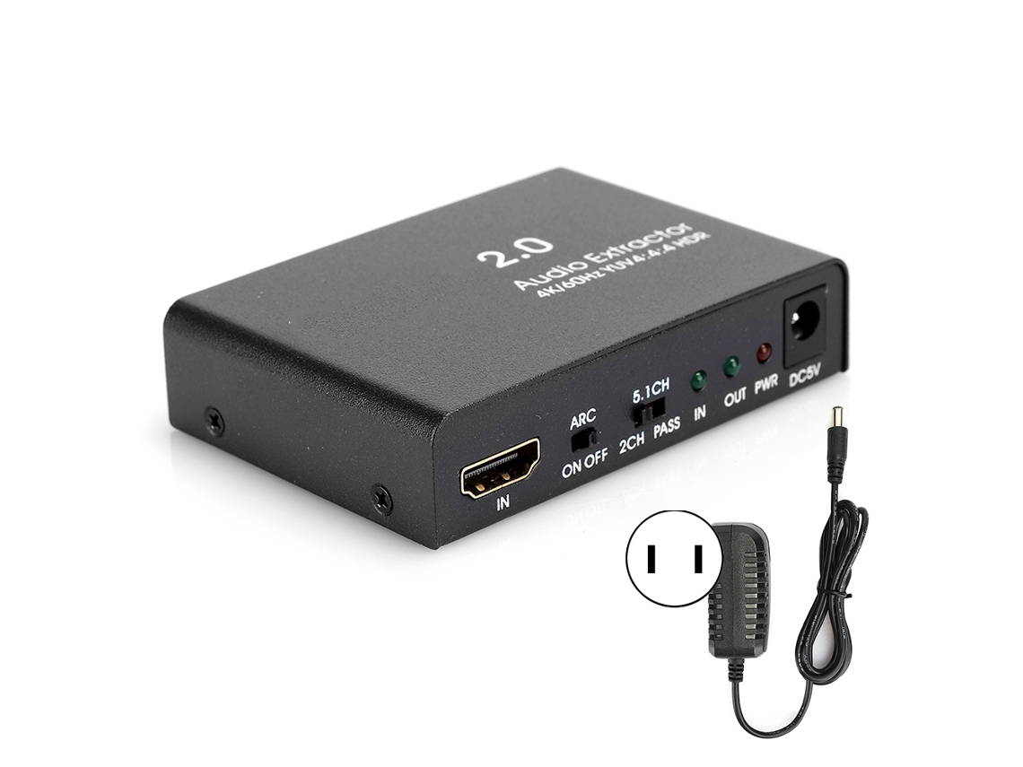 Extractor de áudio Mali HDMI 2.0 4K splitter | S/MARCA
